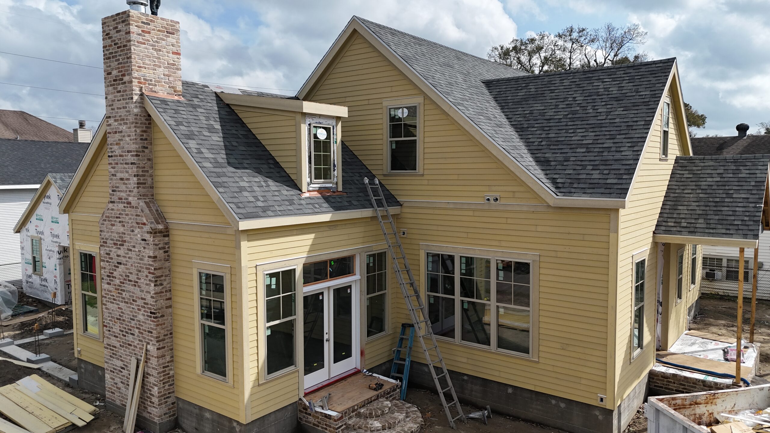 Completed architectural shingle roof replacement on a home in Destin, FL
